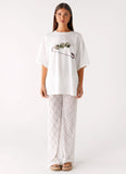 Matcha Lace Pants White