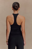 Ramona Modal Tank Top With Hardware Black
