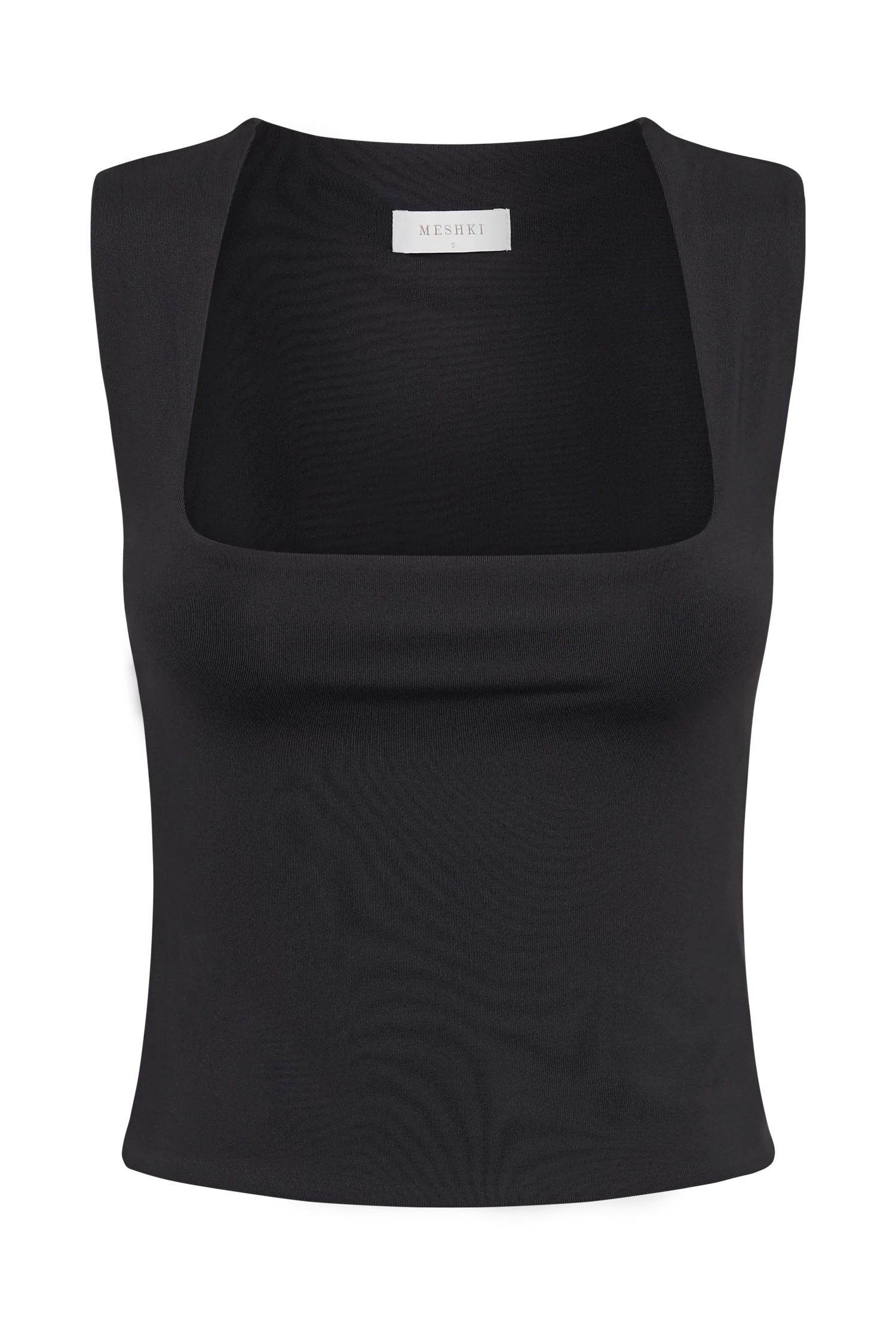 Linley Recycled Nylon Long Line Top Black