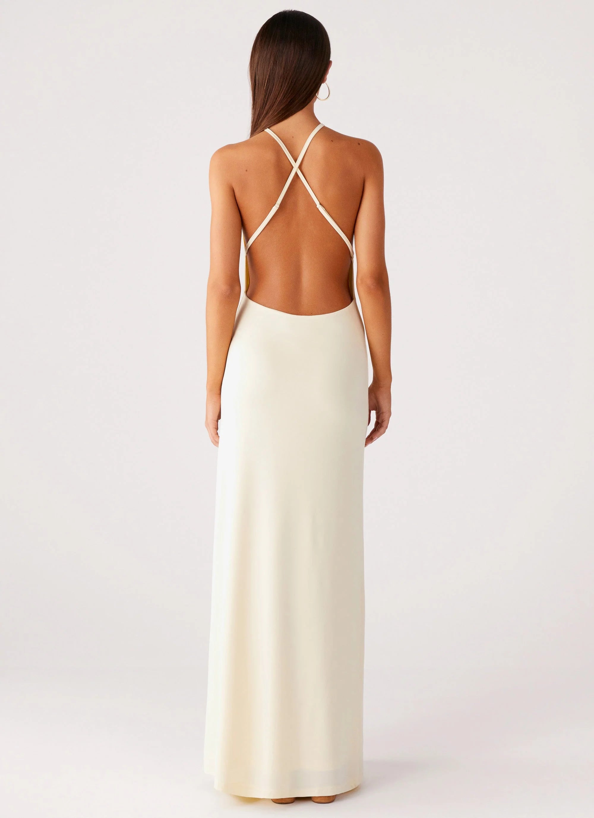 Mistlight Cowl Maxi Dress Yellow