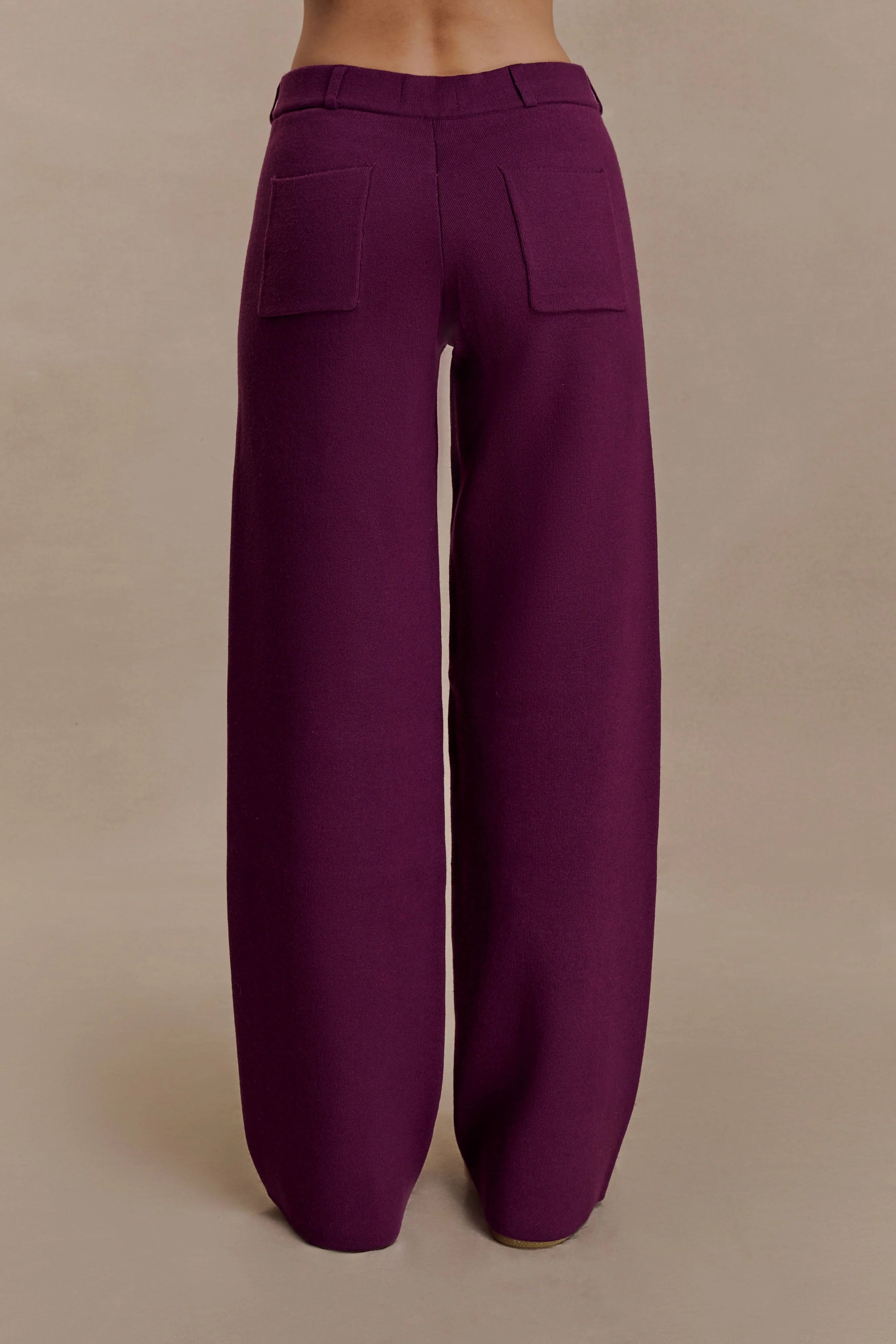 Lauren Knit Trouser Plum