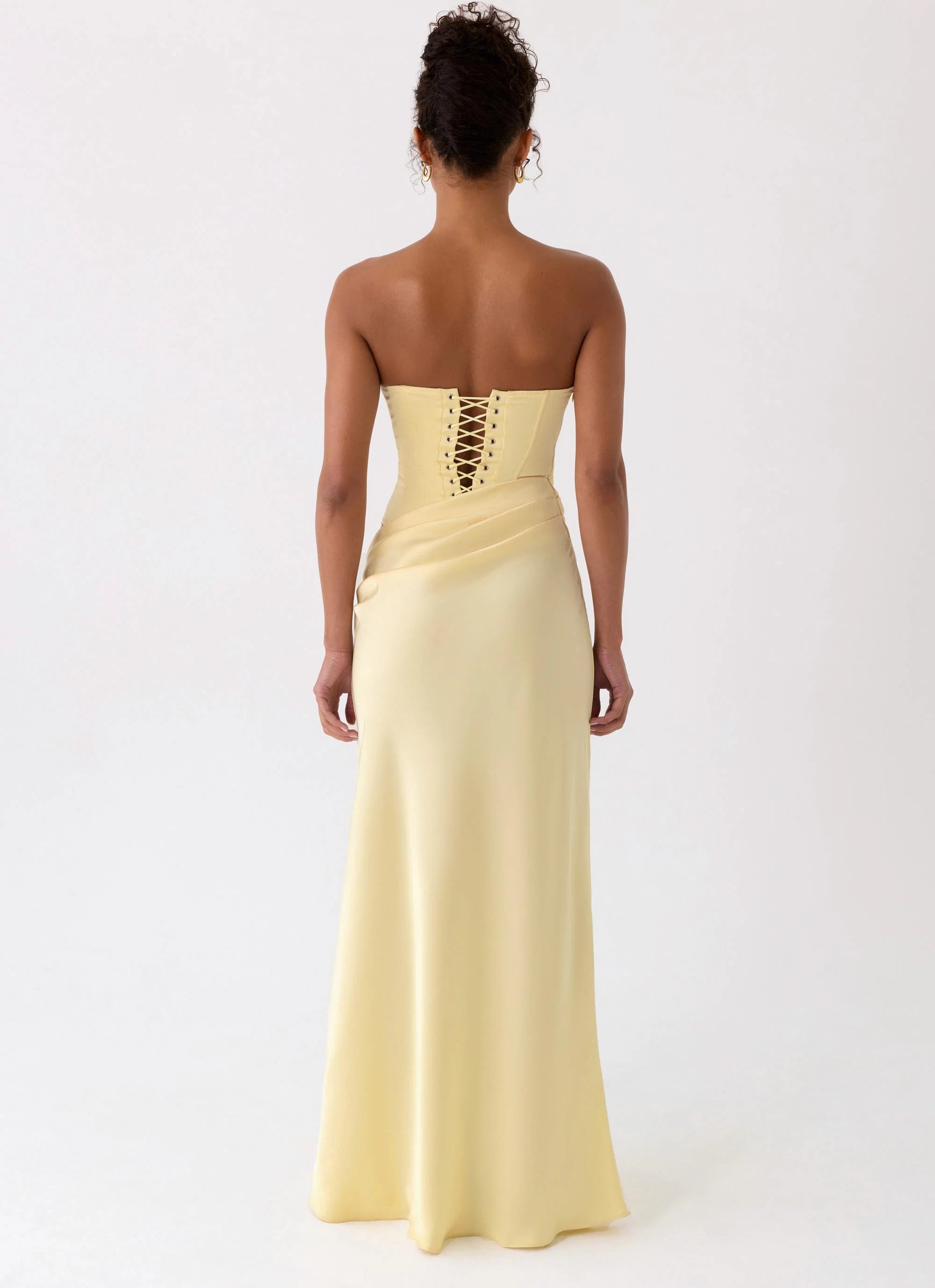 Emory Corset Maxi Dress Yellow