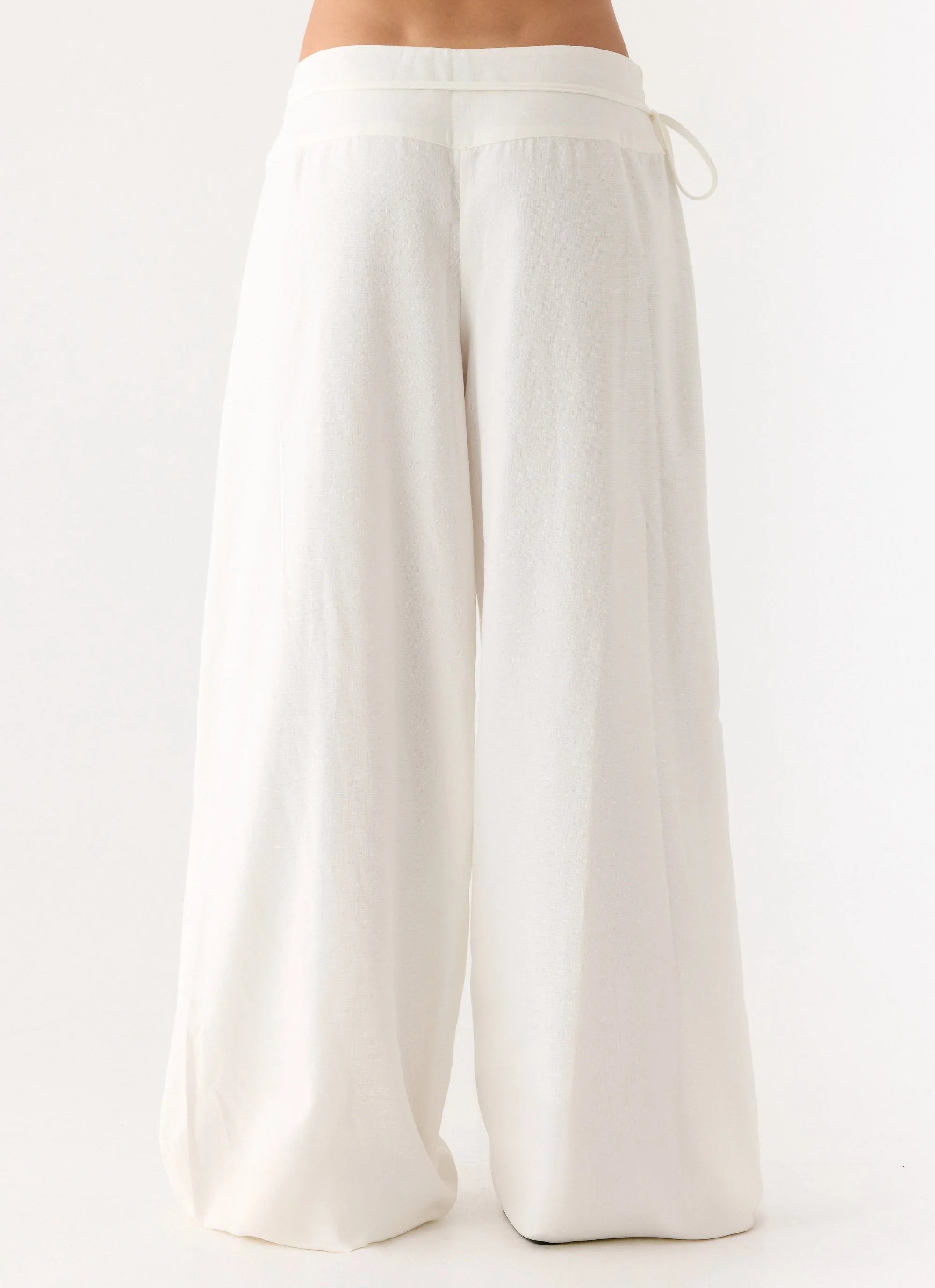 Isobel Linen Pants White