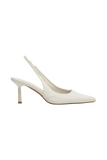 Dasha Sling Back Heels - Ivory