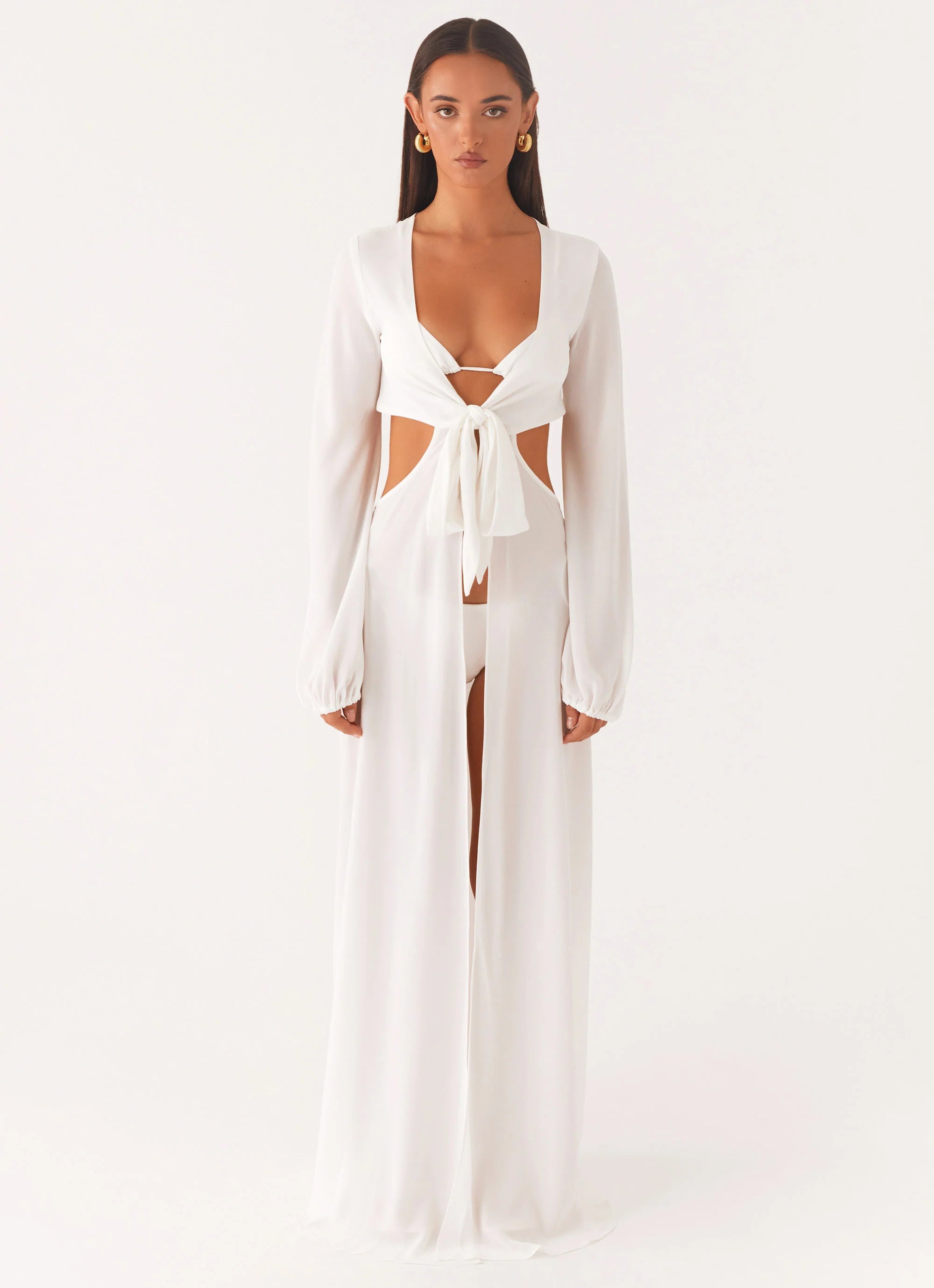 Coastal Maxi Dress White