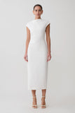 Lorena Cotton Midi Dress White
