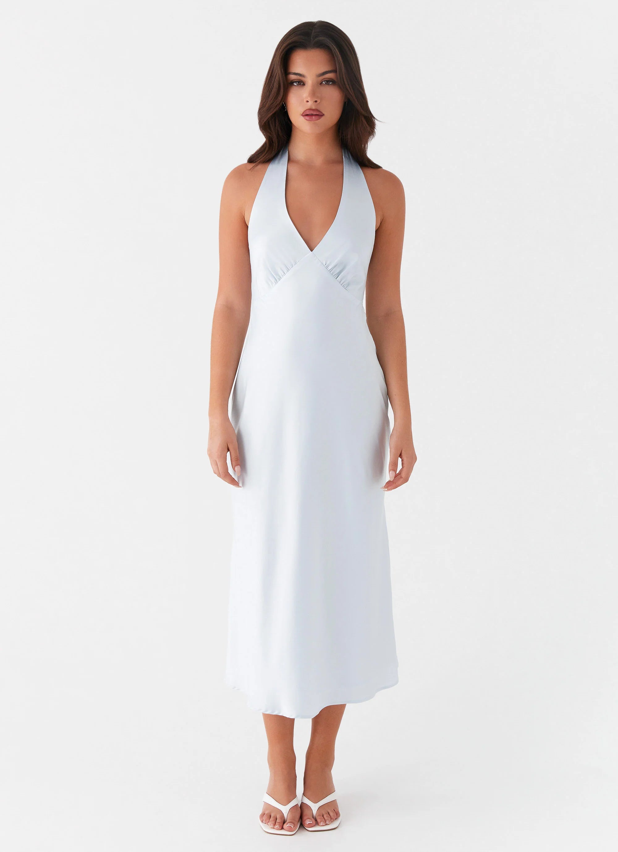 Heavy Hearted Midi Dress Blue