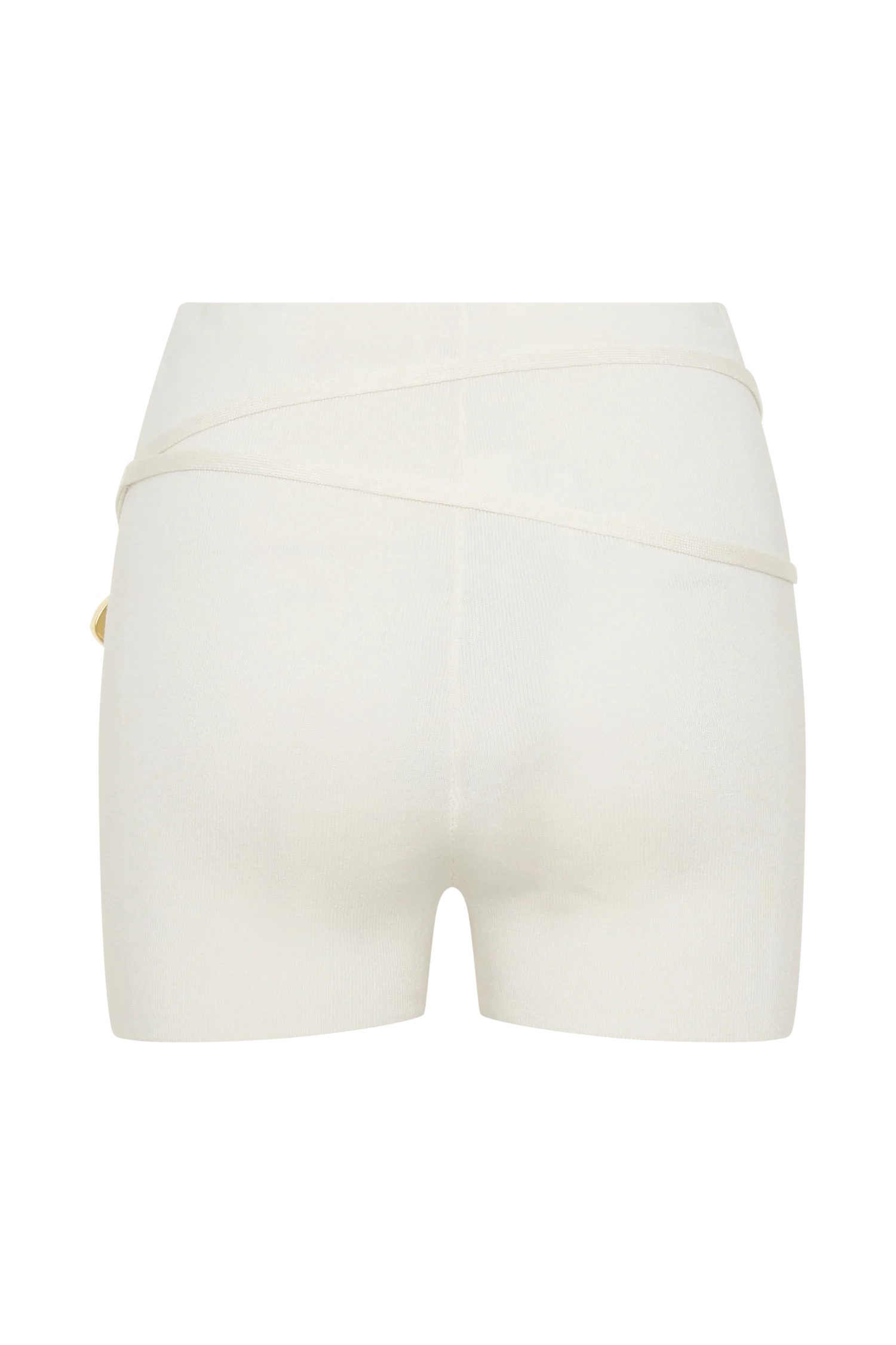 Dimitri Mini Knit Shorts With Belt Ivory