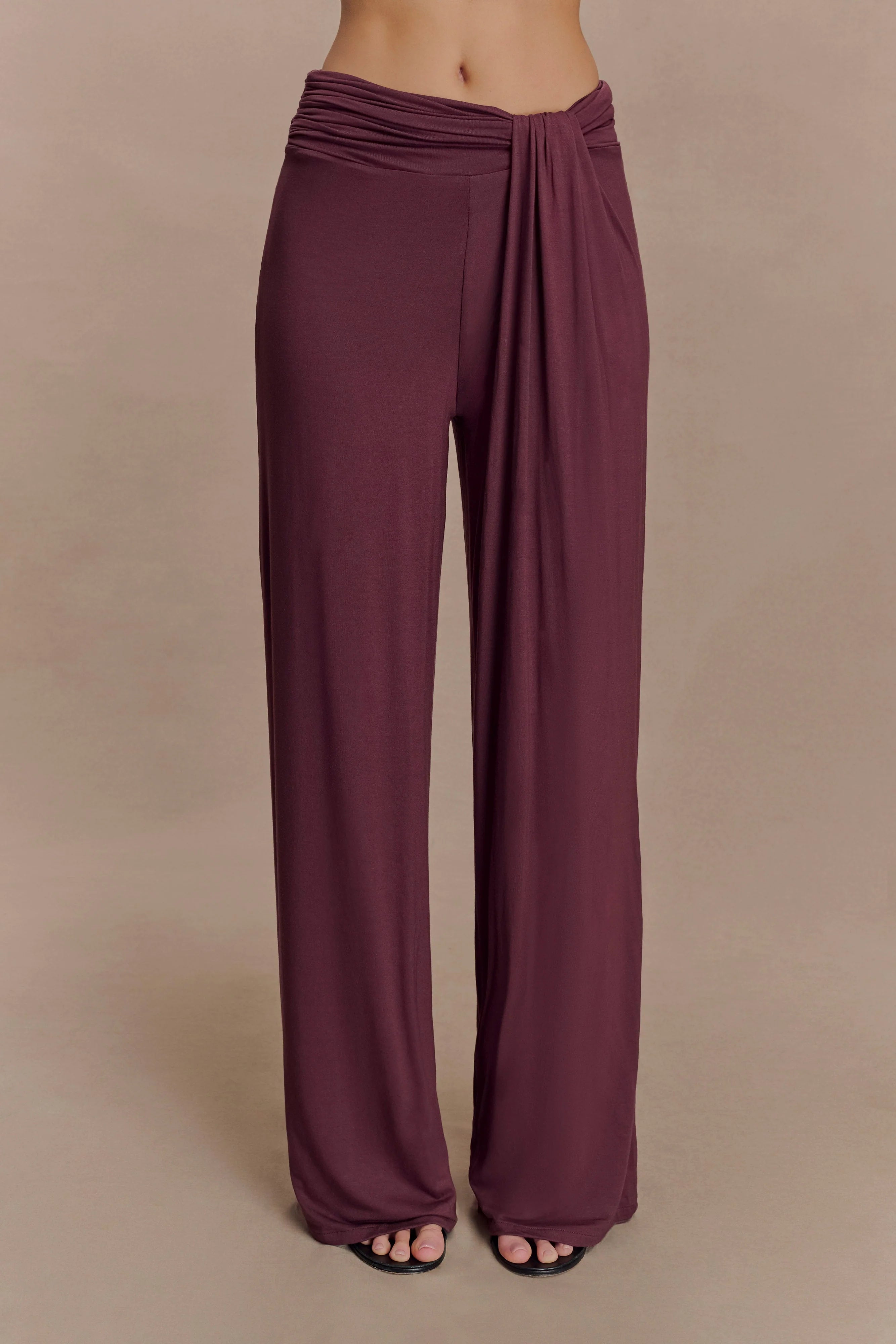 Ramona Modal Straight Leg Pant Mahogany