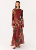 Charmayne Chiffon Maxi Dress Cuba Cuba