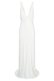 Amanza Maxi Dress With Cowl Back - White
