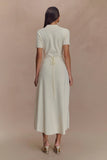 Pearson Short Sleeve Knit Midi Dress - Ivory