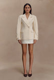 Gina Suiting Mini Skirt Ivory