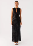 Kore Sequin Maxi Dress Black