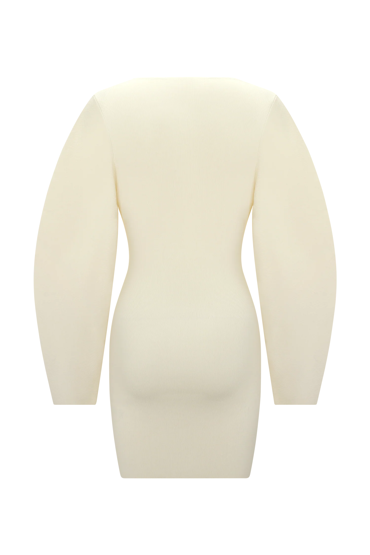 Billy Balloon Sleeve Knit Mini Dress Ivory