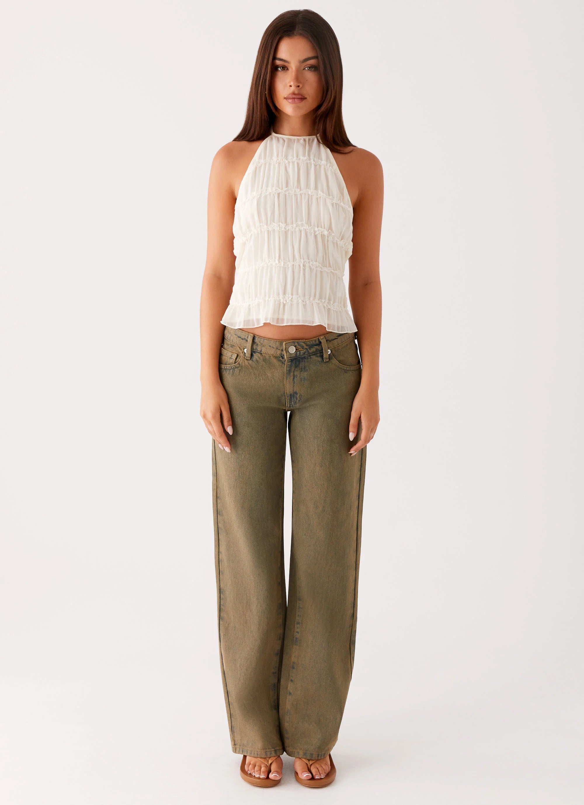 Bennie Halter Top Ivory
