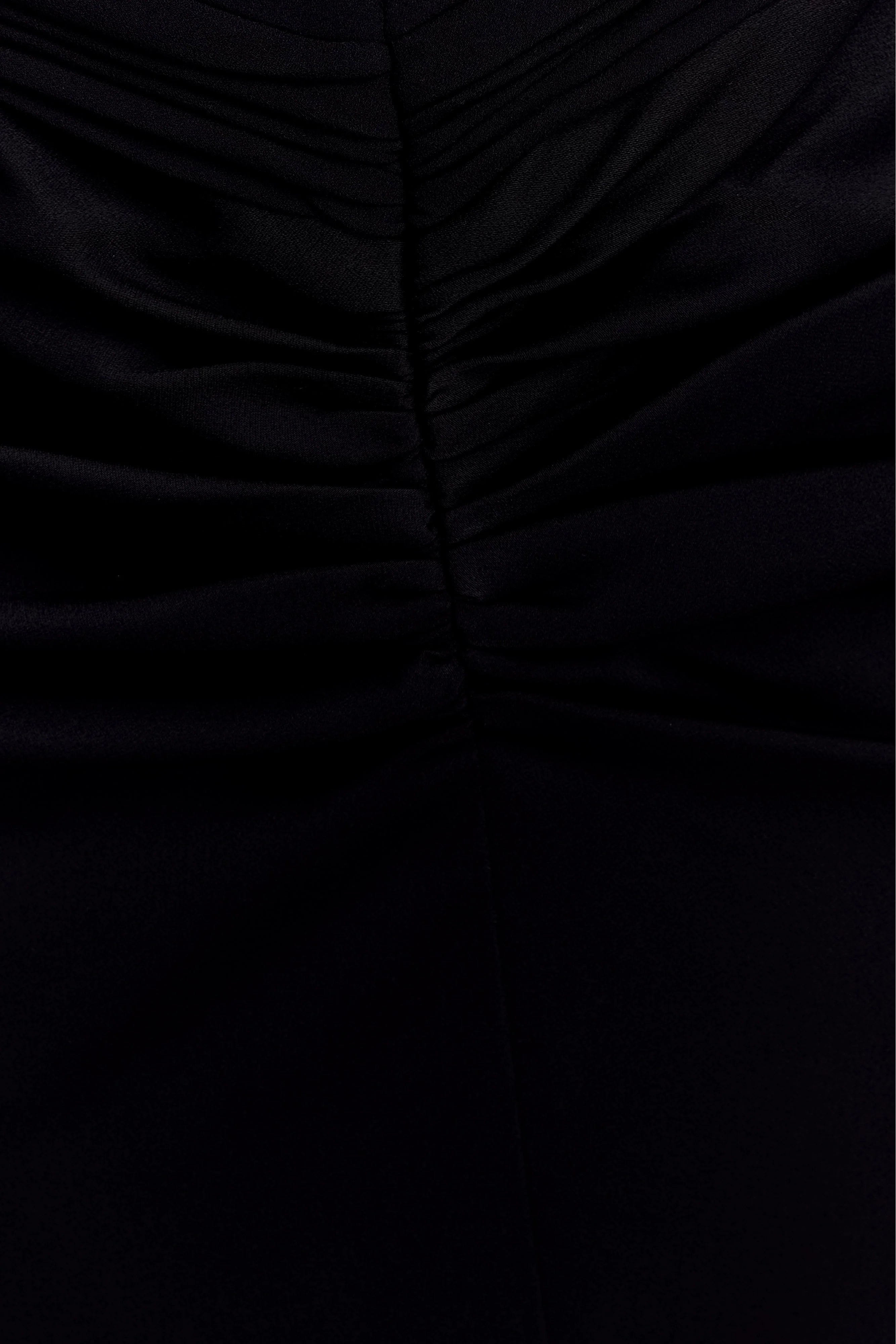 Vivianne Low Neck Maxi Dress Black