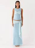 Delani Maxi Skirt Blue