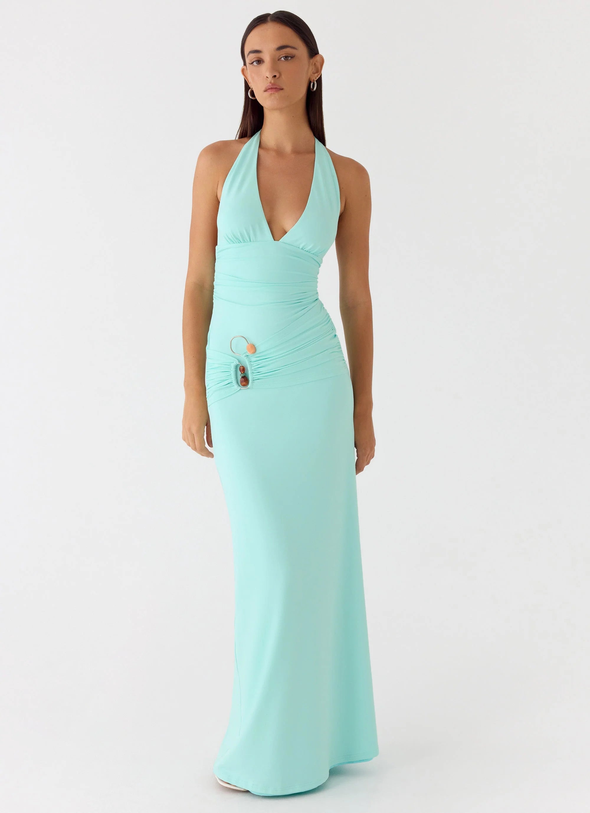 Rhia Halter Maxi Dress Mint