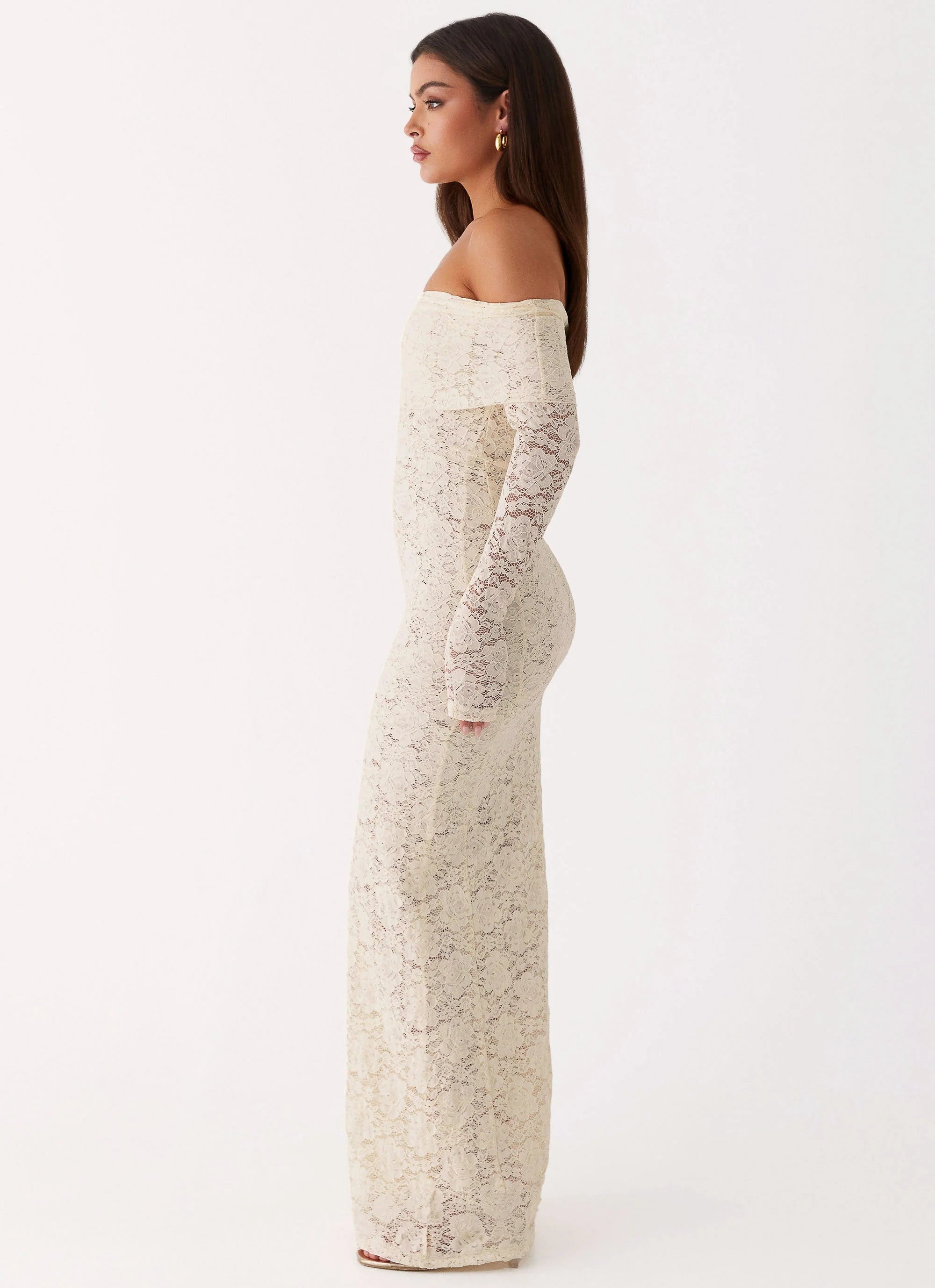 Yours Always Lace Maxi Dress Ivory