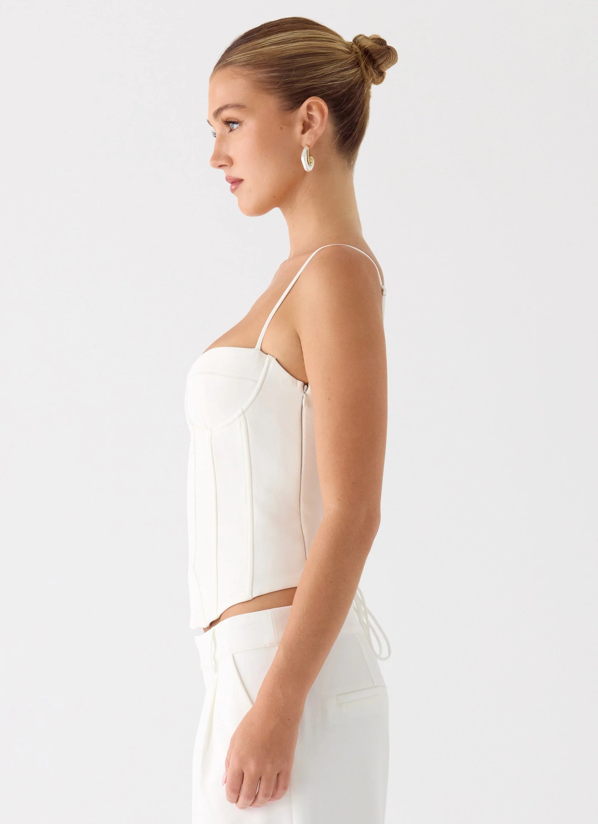Ania Corset Top Ivory