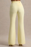 Jada Lemon Tailored Flared Leg Trousers