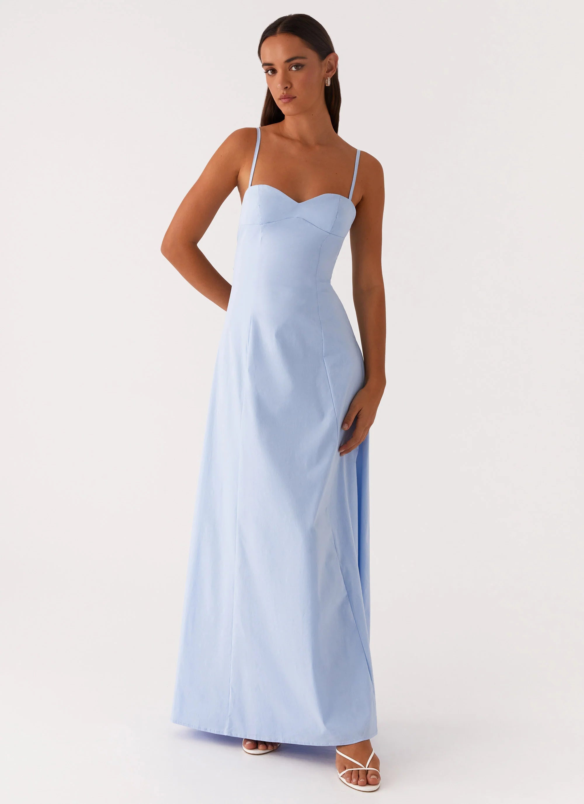 Clear As Day Maxi Dress Blue