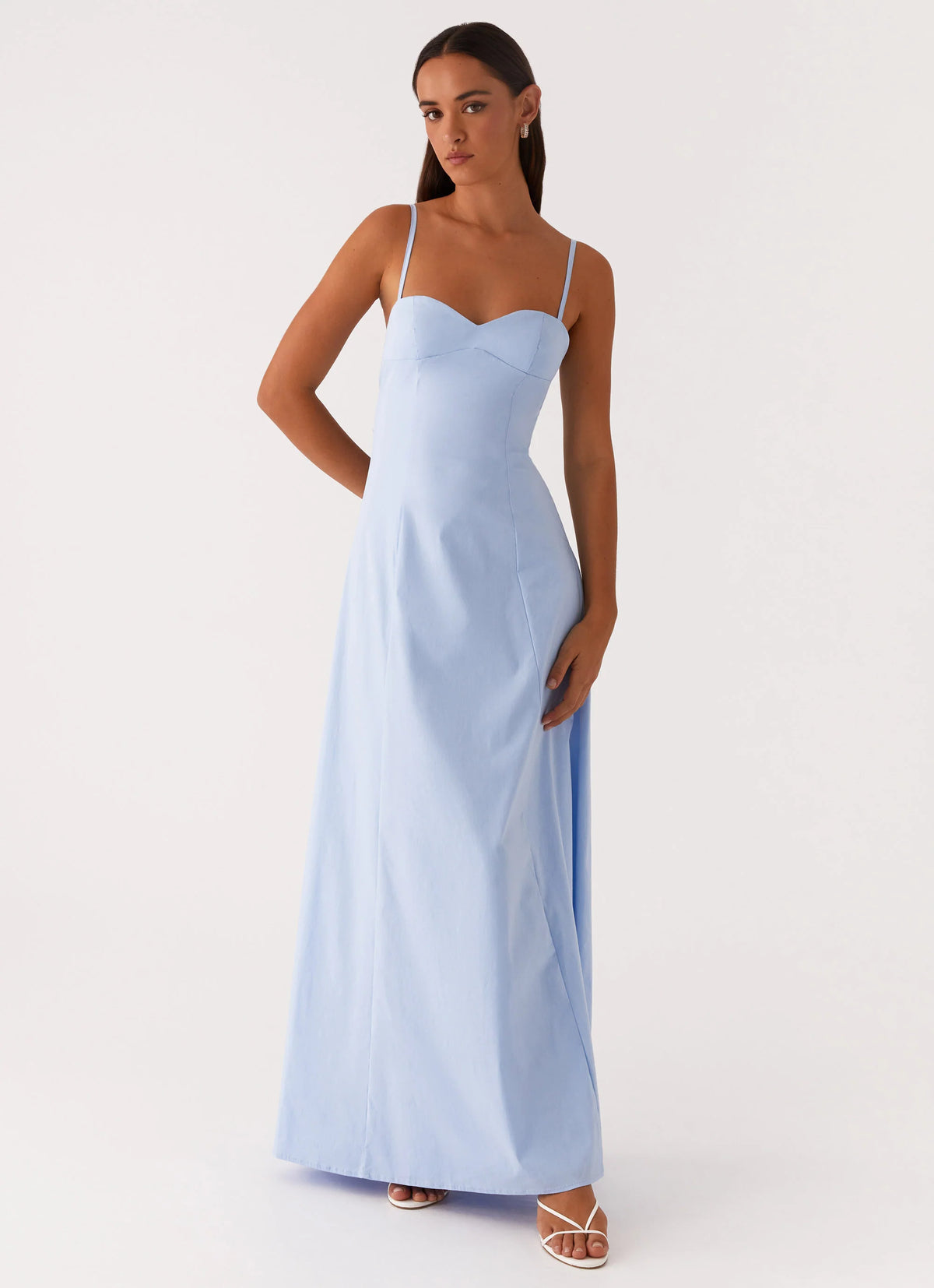 Clear As Day Maxi Dress Blue