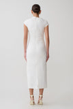 Lorena Cotton Midi Dress White
