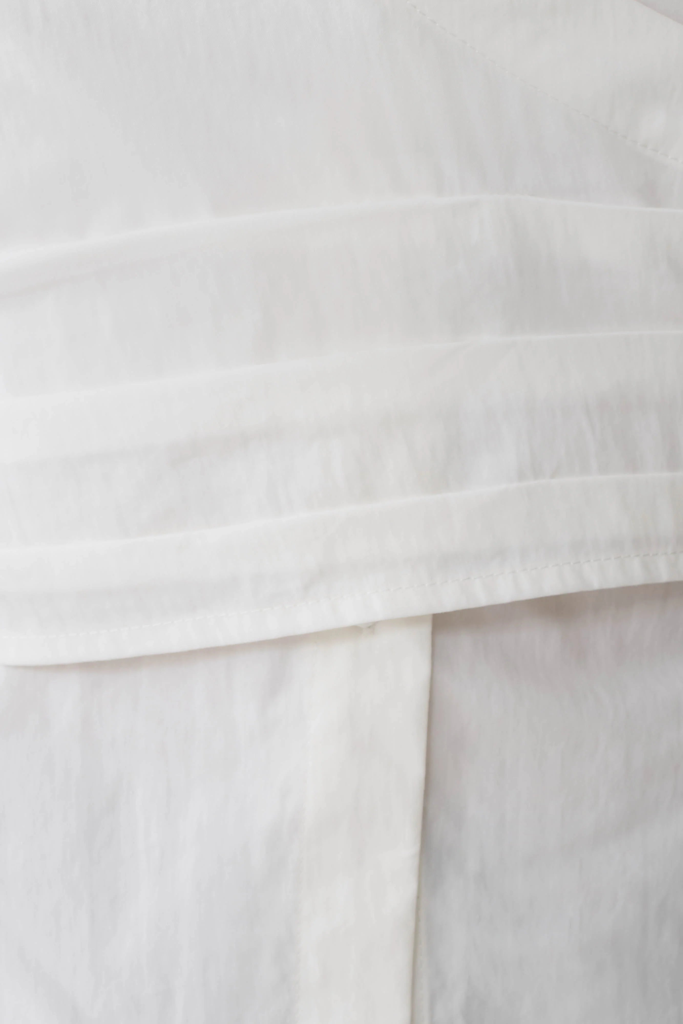 Eugenia Wrap Cotton Shirt White