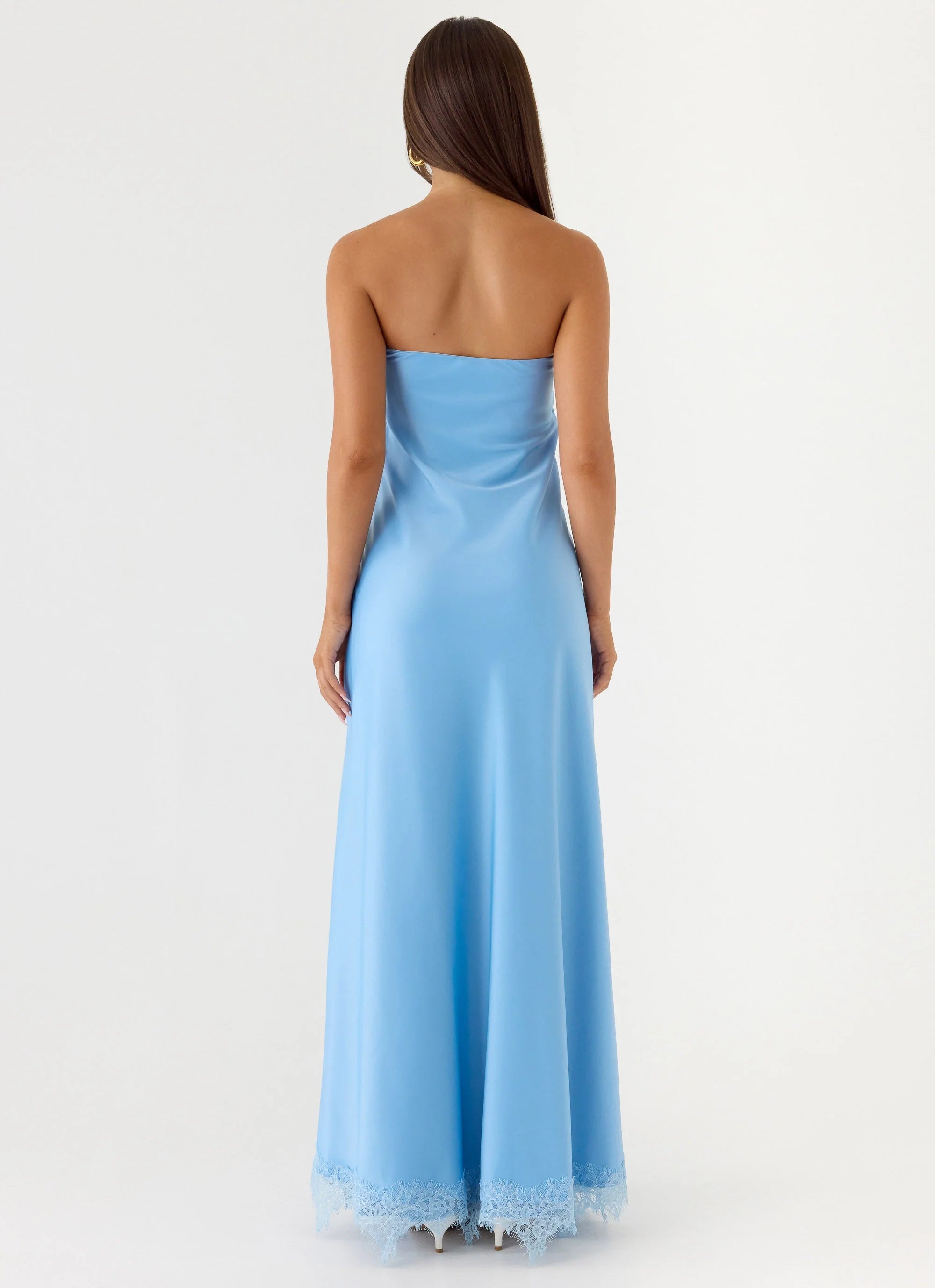 Yanina Strapless Maxi Dress Blue