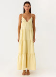 Lotty Linen Maxi Dress Yellow