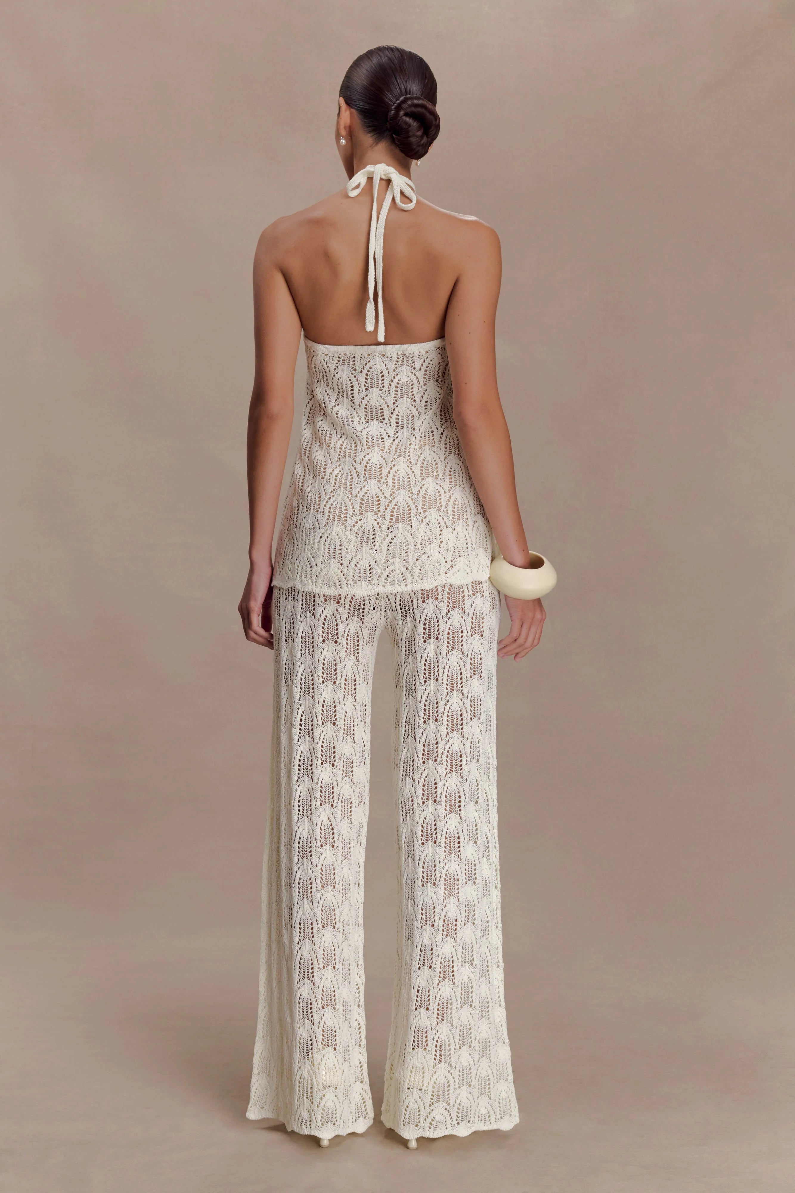 Glinda Crochet Pants Ivory