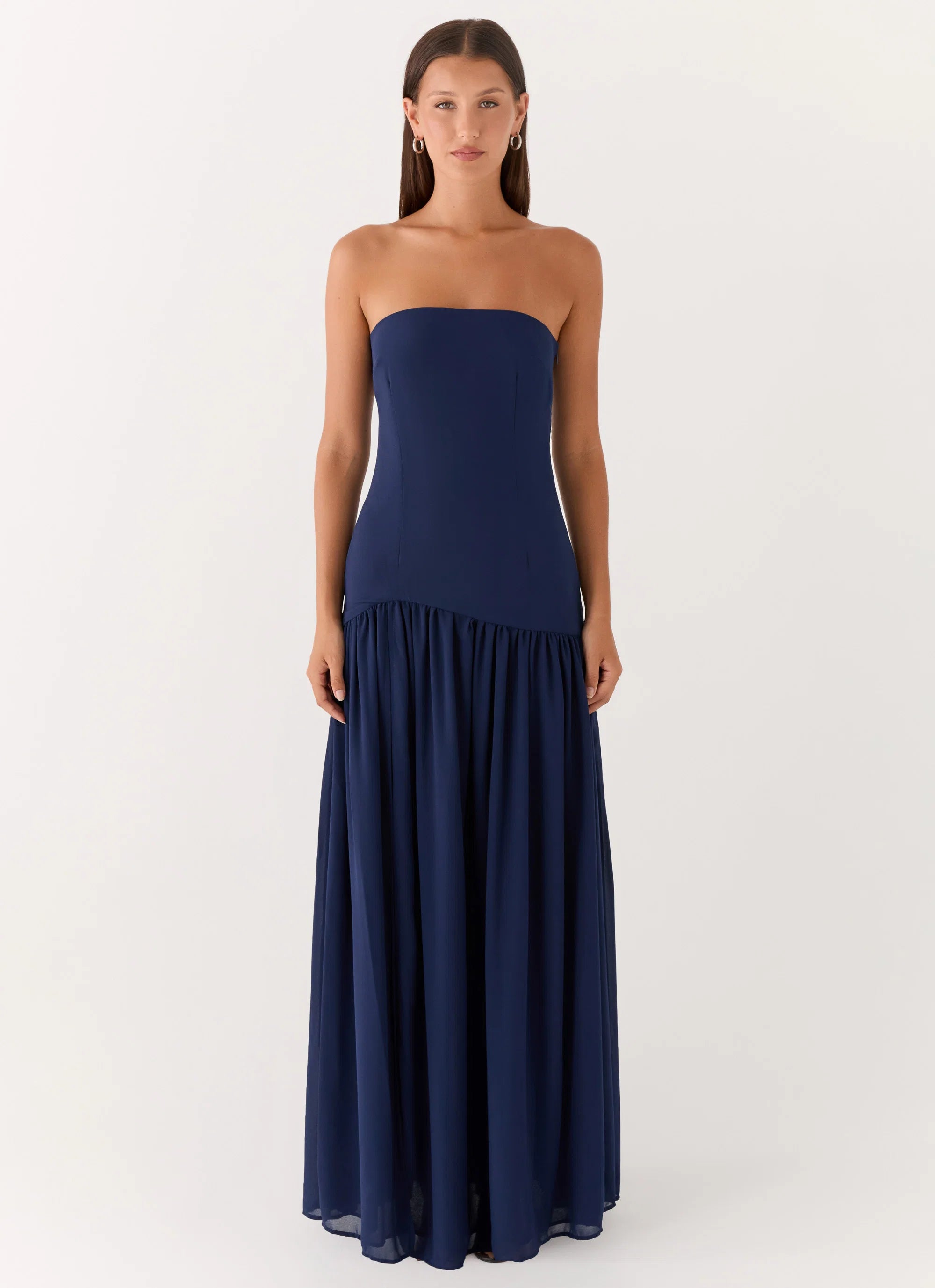 Eden Strapless Maxi Dress Navy