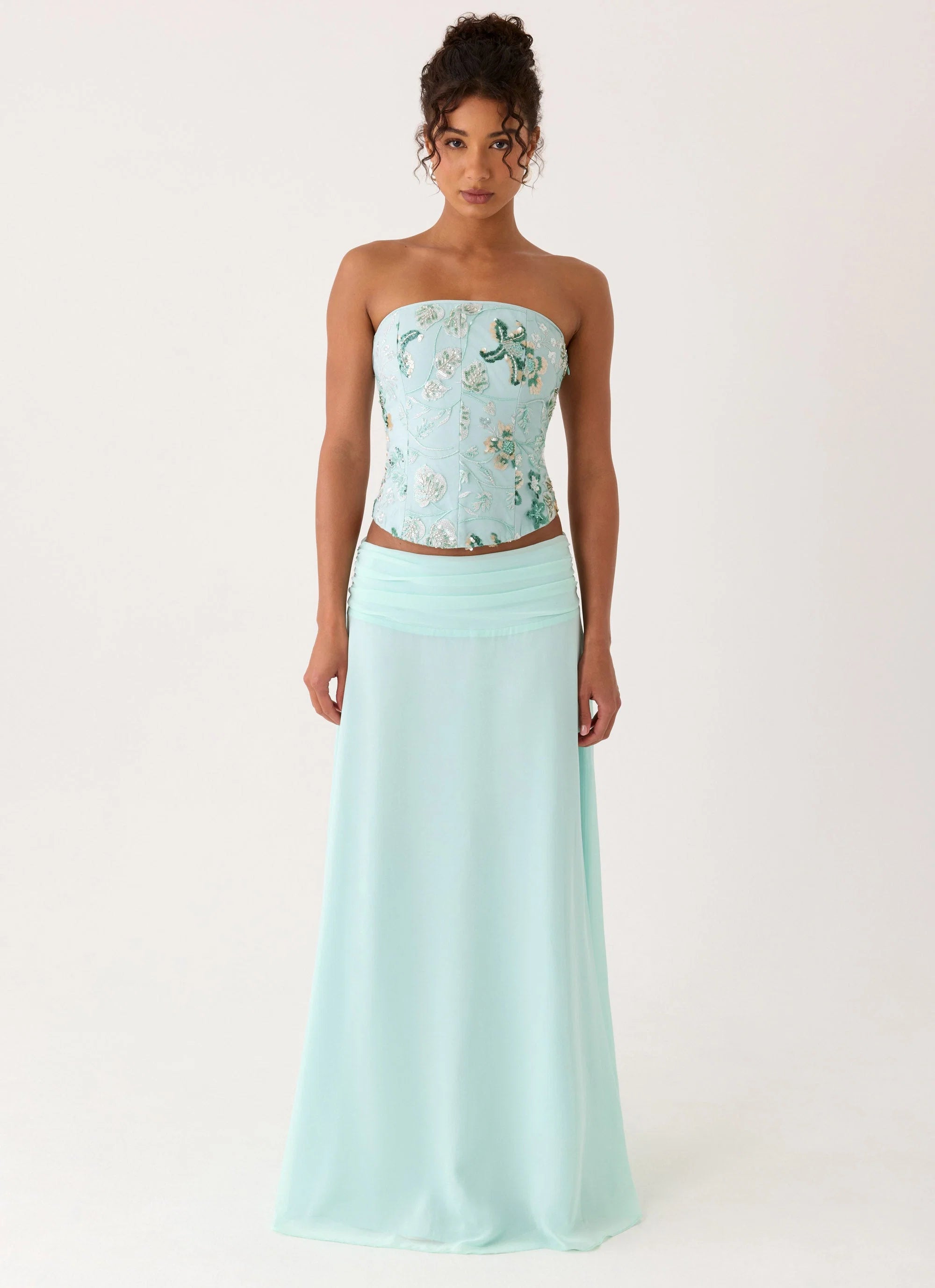 Natalya Maxi Skirt Pistachio