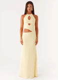 Lanah Cut Out Maxi Dress Yellow