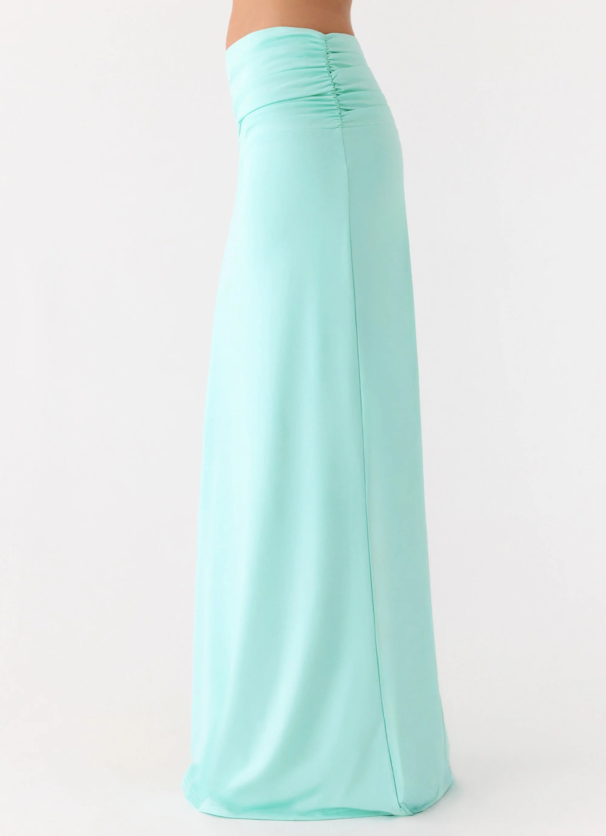Elisabetta Maxi Skirt Aqua
