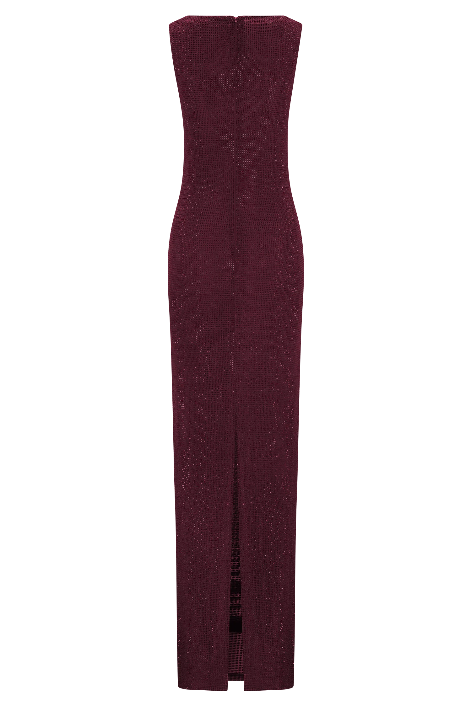 Magnolia Sleeveless Diamante Maxi Dress Wine