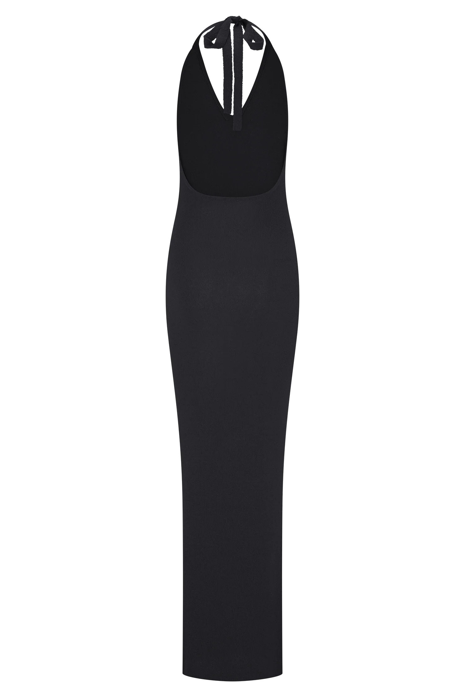 Ayella Cowl Knit Maxi Dress Black