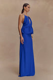 Katalina Chiffon Maxi Skirt Cobalt Blue