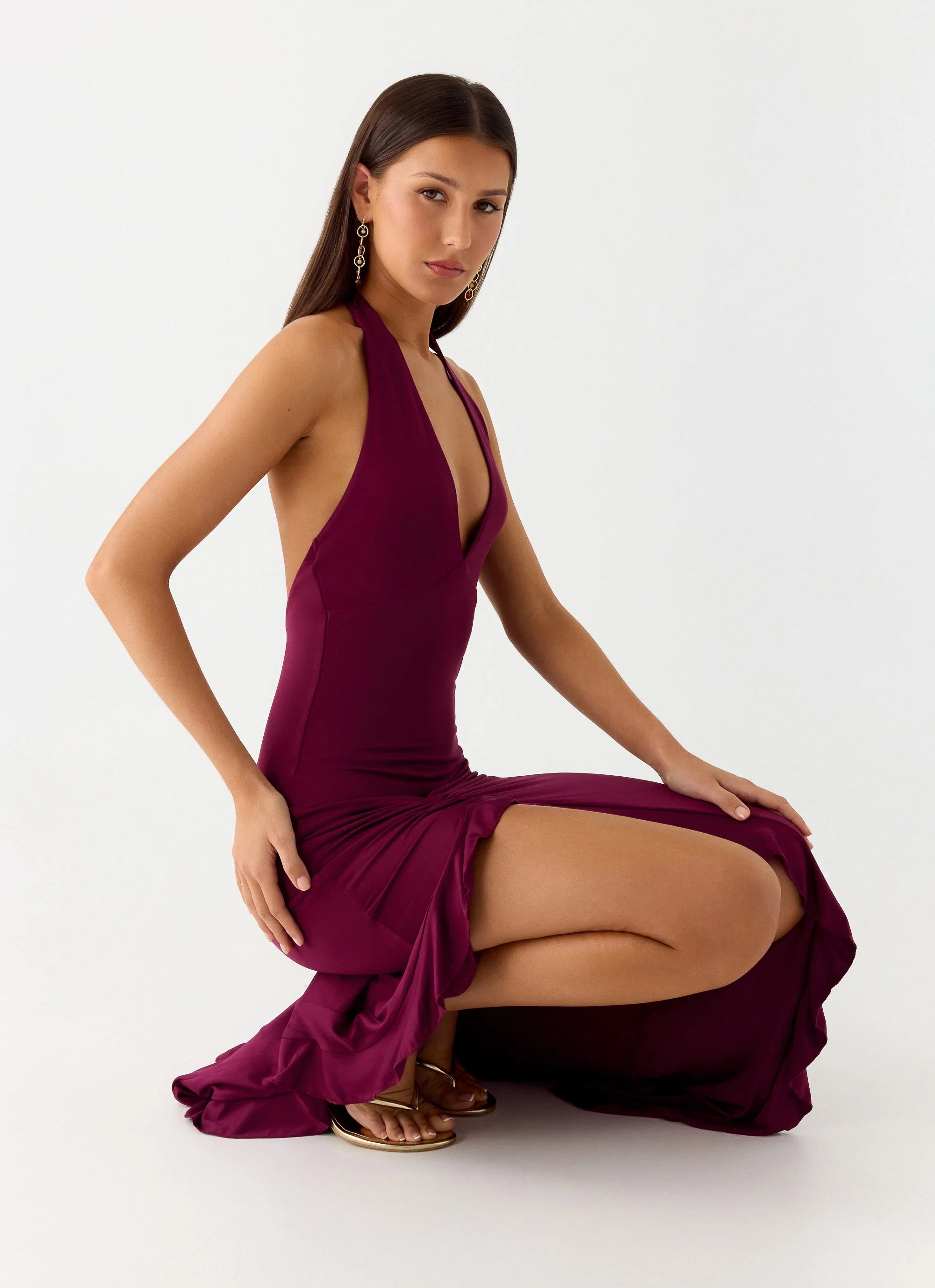 Charmed By You Maxi Dress Plum