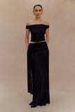 Arna Mesh Maxi Skirt Black