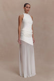 Portia Scuba Sleeveless Top White