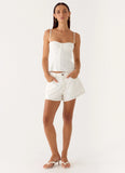 Samah Top White