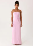 Monelise Strapless Maxi Dress Pink