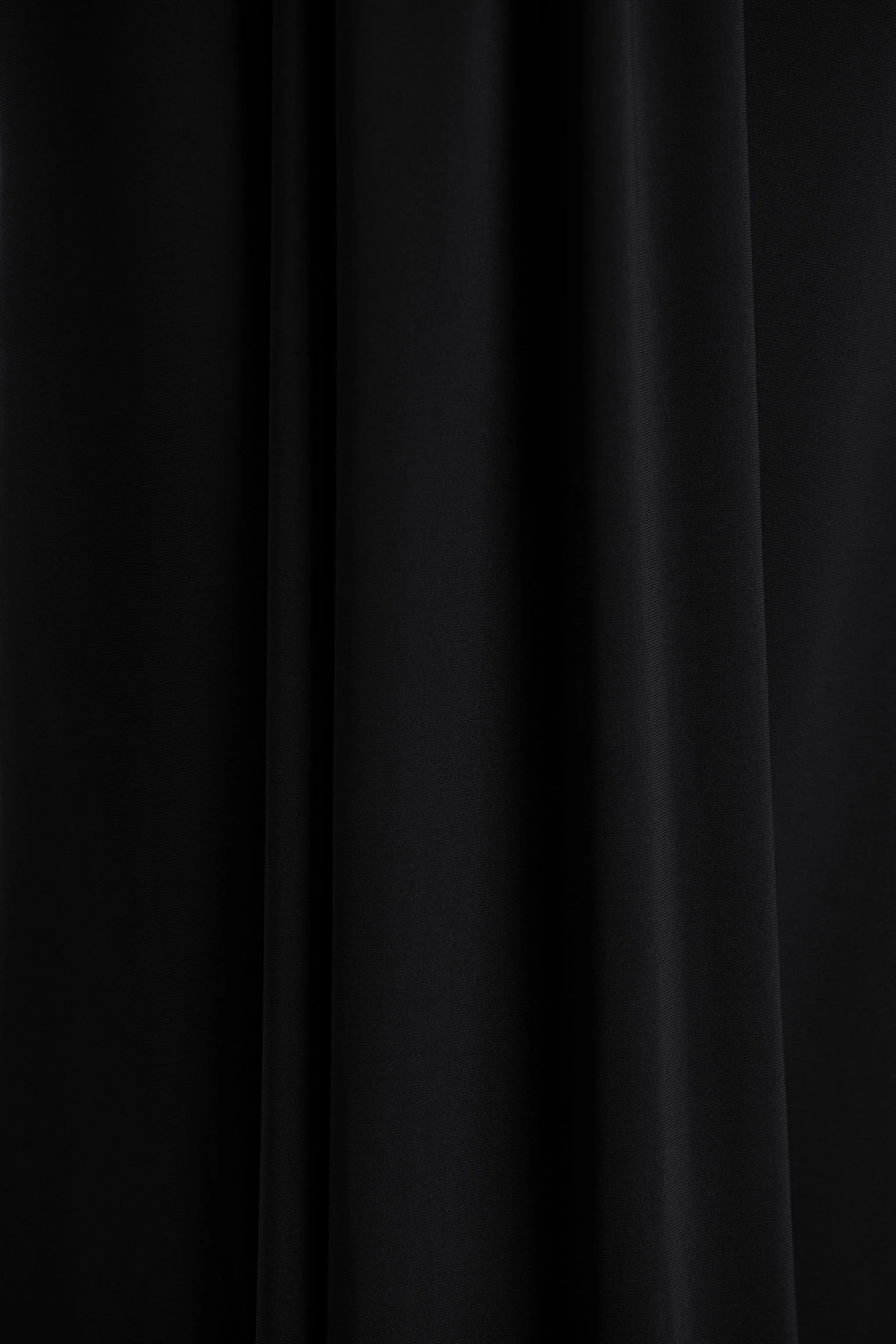Flashy Black Plunge Neck Maxi Dress With Ruched Detailing