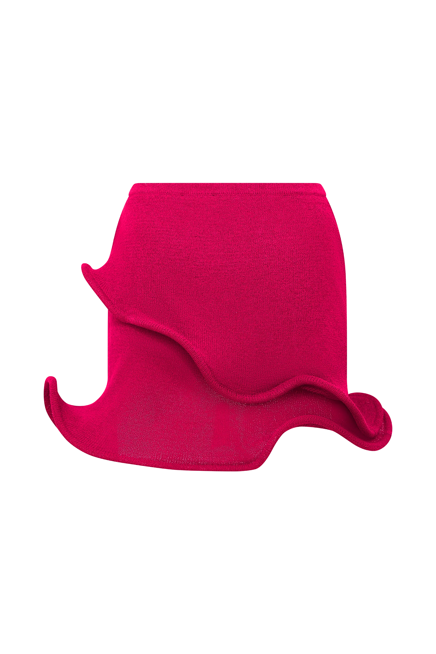 Haisley Knit Mini Skirt Raspberry