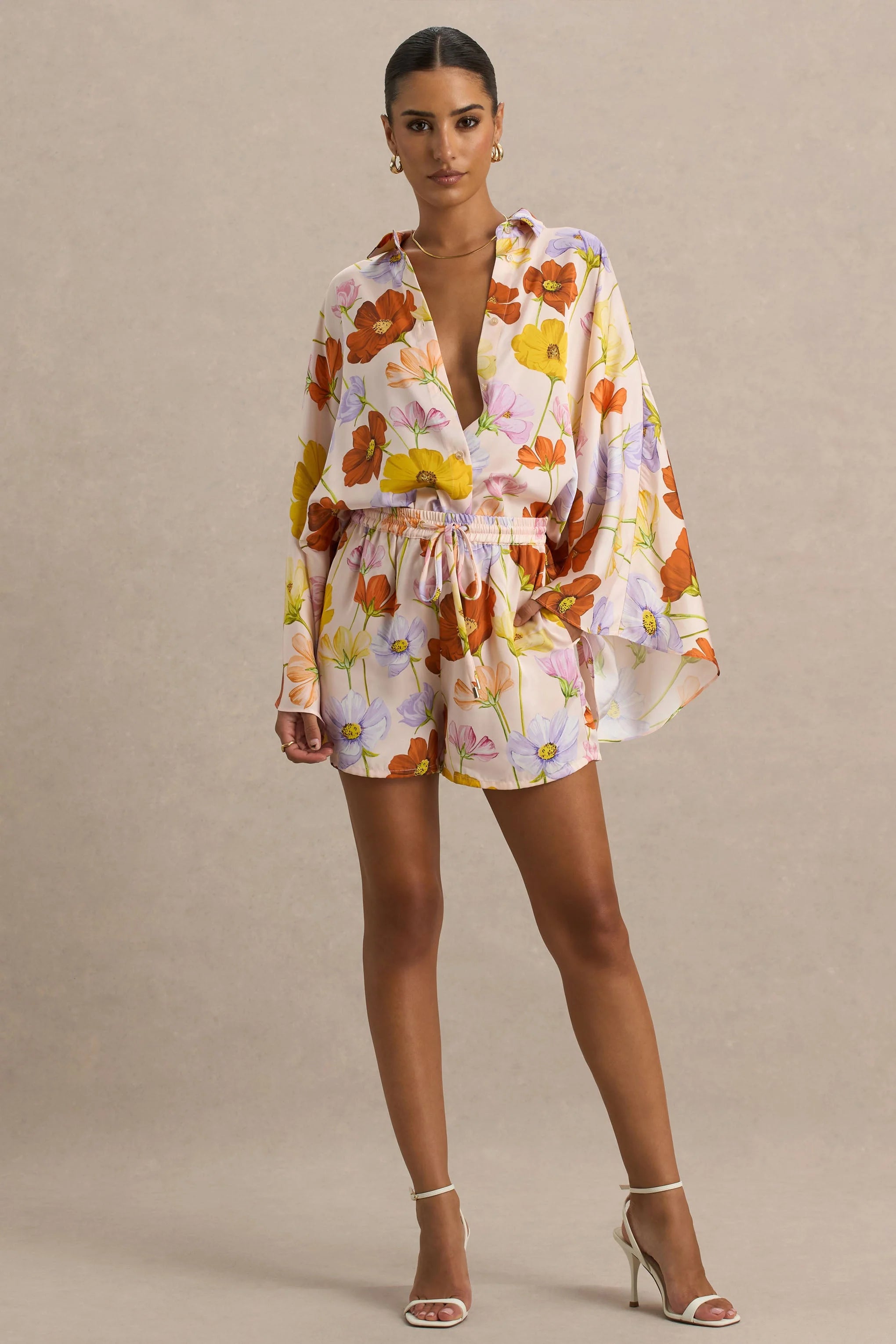 Sovran Bright Floral Print Shorts