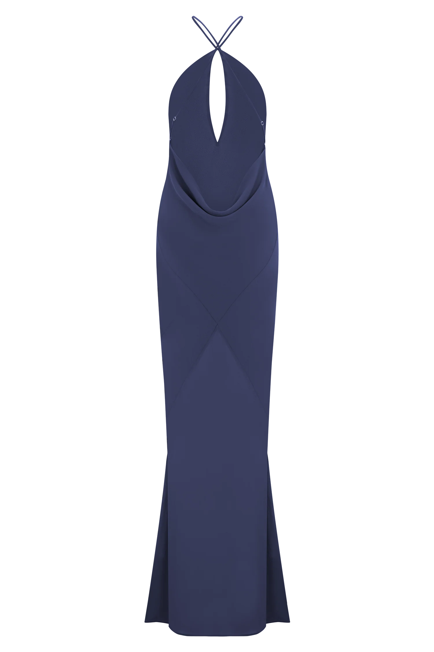 Nerea Slip Halter Maxi Dress Purple Ink
