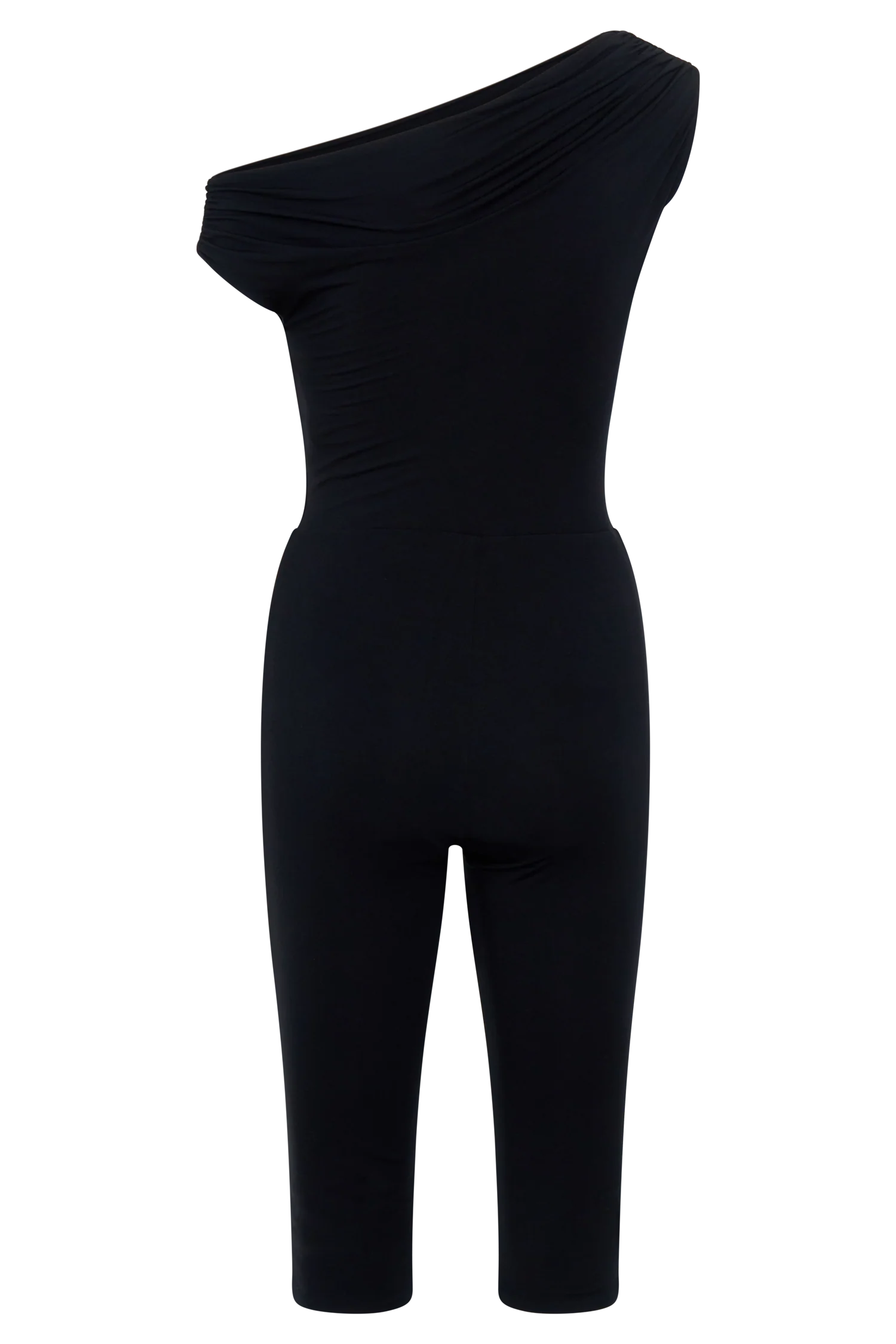 Anh One Shoulder Modal Jumpsuit Black